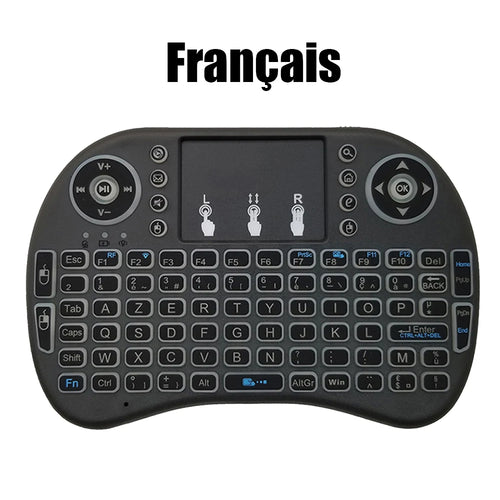 2.4G Air Mouse with Touchpad Keyboard i8 Arabic French Spanish Russian
