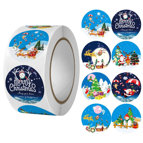 Christmas gift stickers decorative sealing sticker Merry Christmas