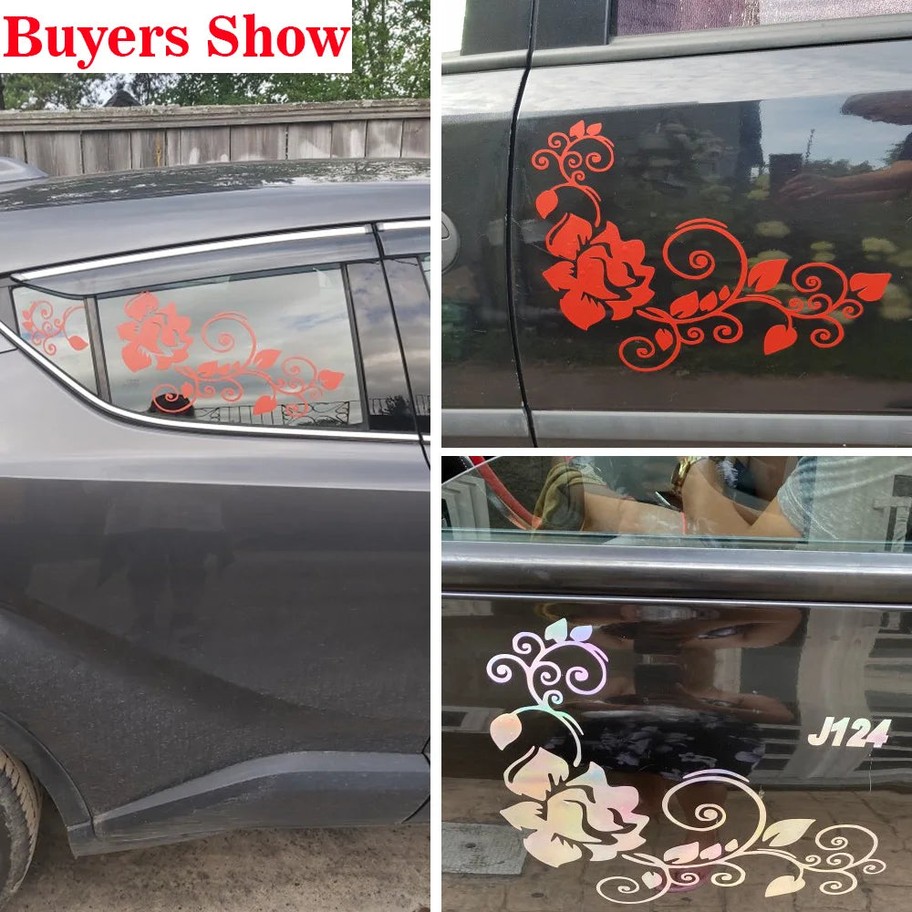 LYKX Art Design Flowers Car Stickers and Decals Aut Both Body Wrap