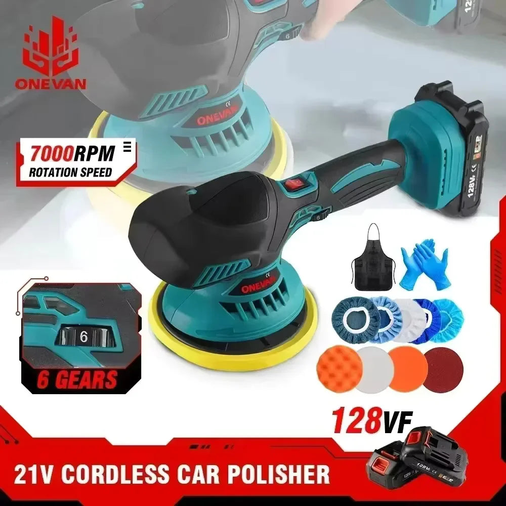 ONEVAN Cordless 21V Car Polisher Electric Polisher Automobile Car