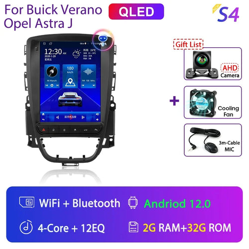 Srnubi 9.7" Android 12 Carplay Car Radio for Opel Astra J Verano 2007