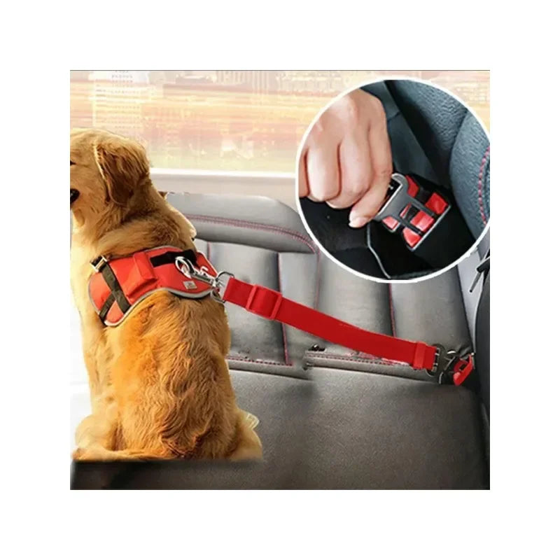 Pet Dog Safety Rope, Car Mounted Pet Traction Belt, Pet Adjustable