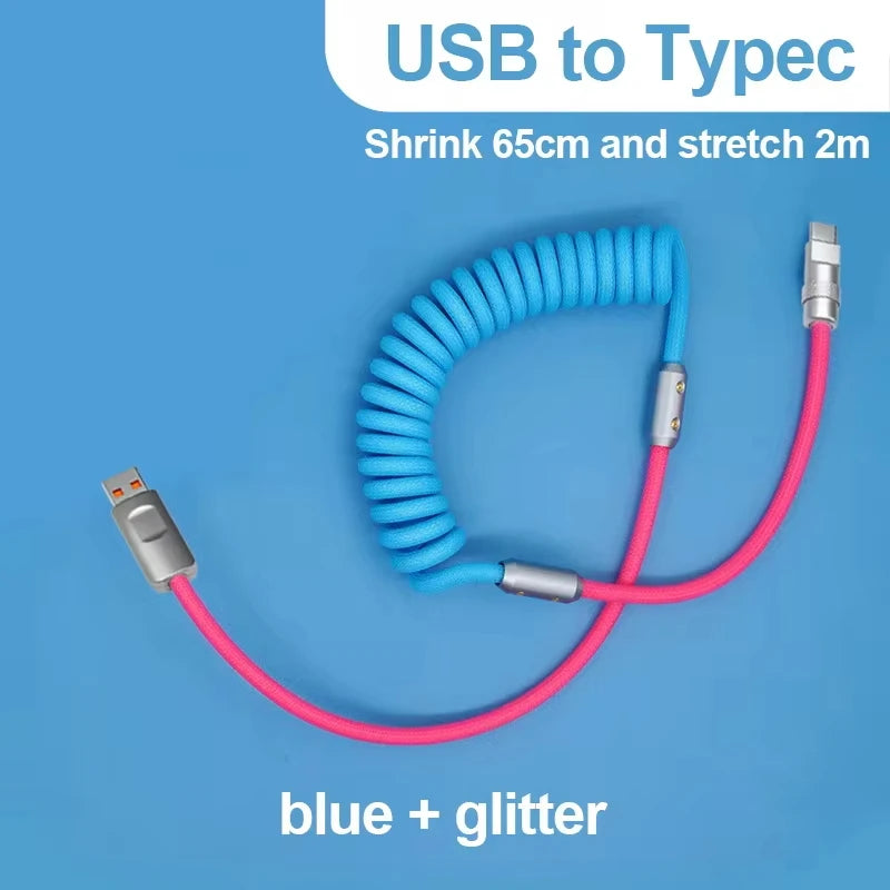 For Android 1.8M 120W Fast Charge USB Cable Quick Charge Type-C