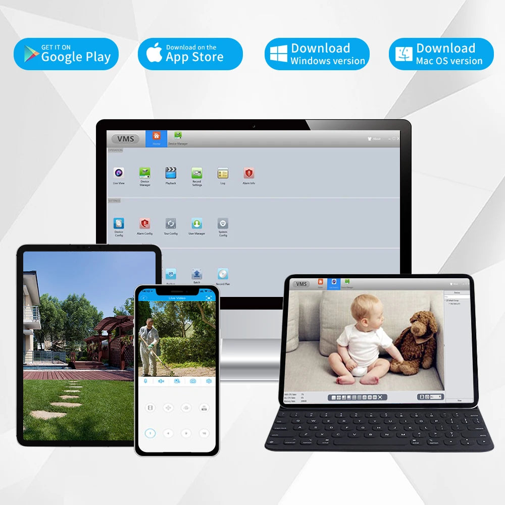 ASECAM 16CH 32CH 4K NVR Video Recorder AI Face Motion Detection Onvif