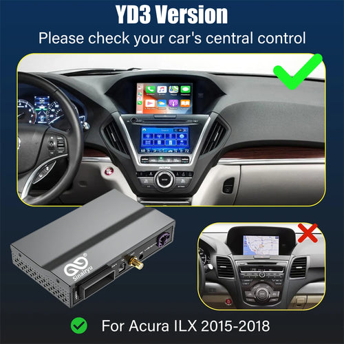 Car Ai Box Wireless Apple Carplay Android Auto For Acura YD3 MDX RDX