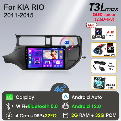 Srnubi Android 12 Car Radio for KIA K3 RIO 2011 2012 2013 2014 2015