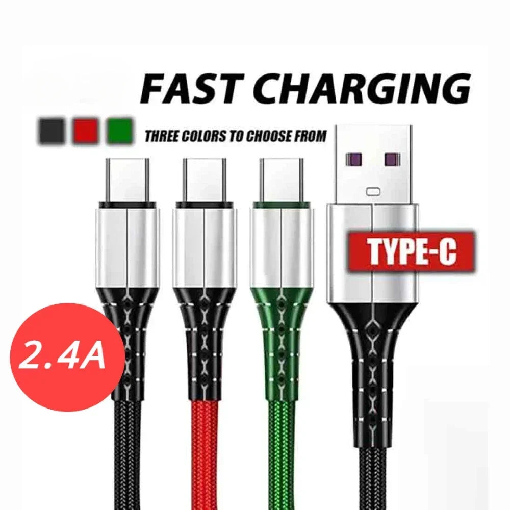 30cm USB to Type C Short Charging Cable 2.4A USB C To Type C Data