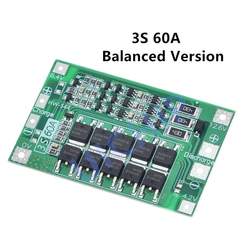 3S/4S 40A 60A Li-ion Battery Charger Protection Board 18650 BMS For