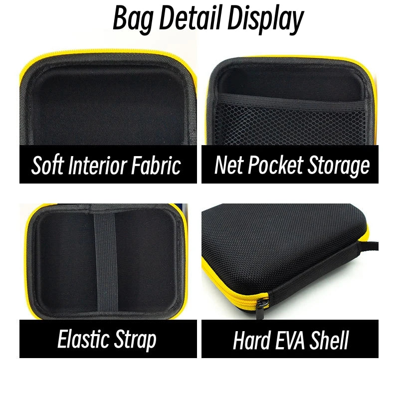 Black Storage Bag For Miyoo Mini+ RG353V RG353VS RG35XX R35S Game