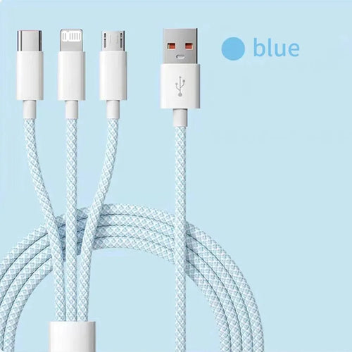 6A 3 In 1 USB Type C Cable 66W Super Fast Charging Cables for Huawei