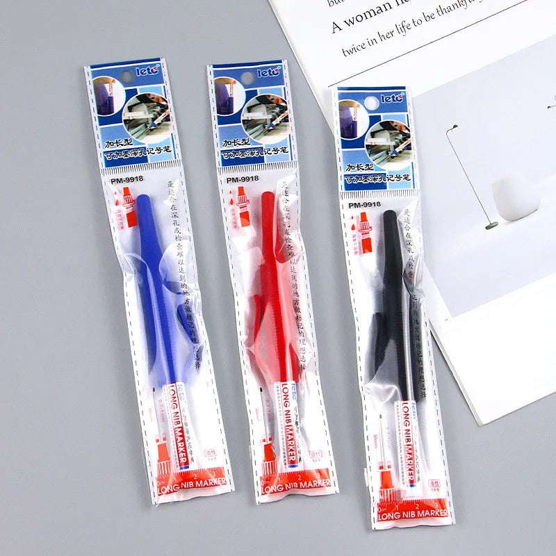 4Pcs/Set 30mm Deep Hole Long Nib Head Markers For Metal Perforating