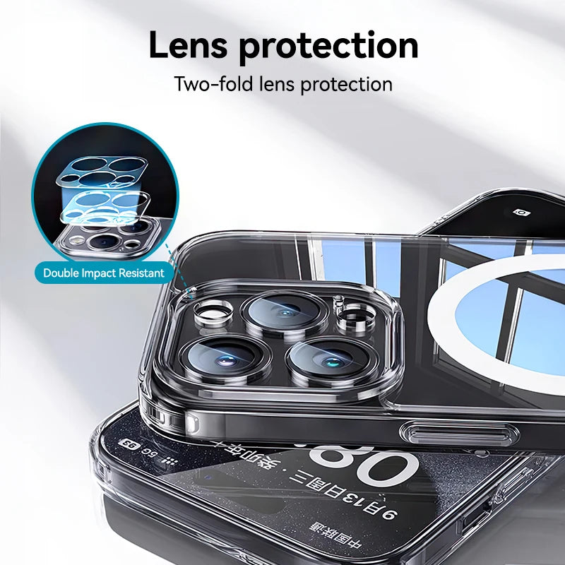 Joyroom Magnetic Case For iPhone 16 15 Pro Max Case Anti Yellow