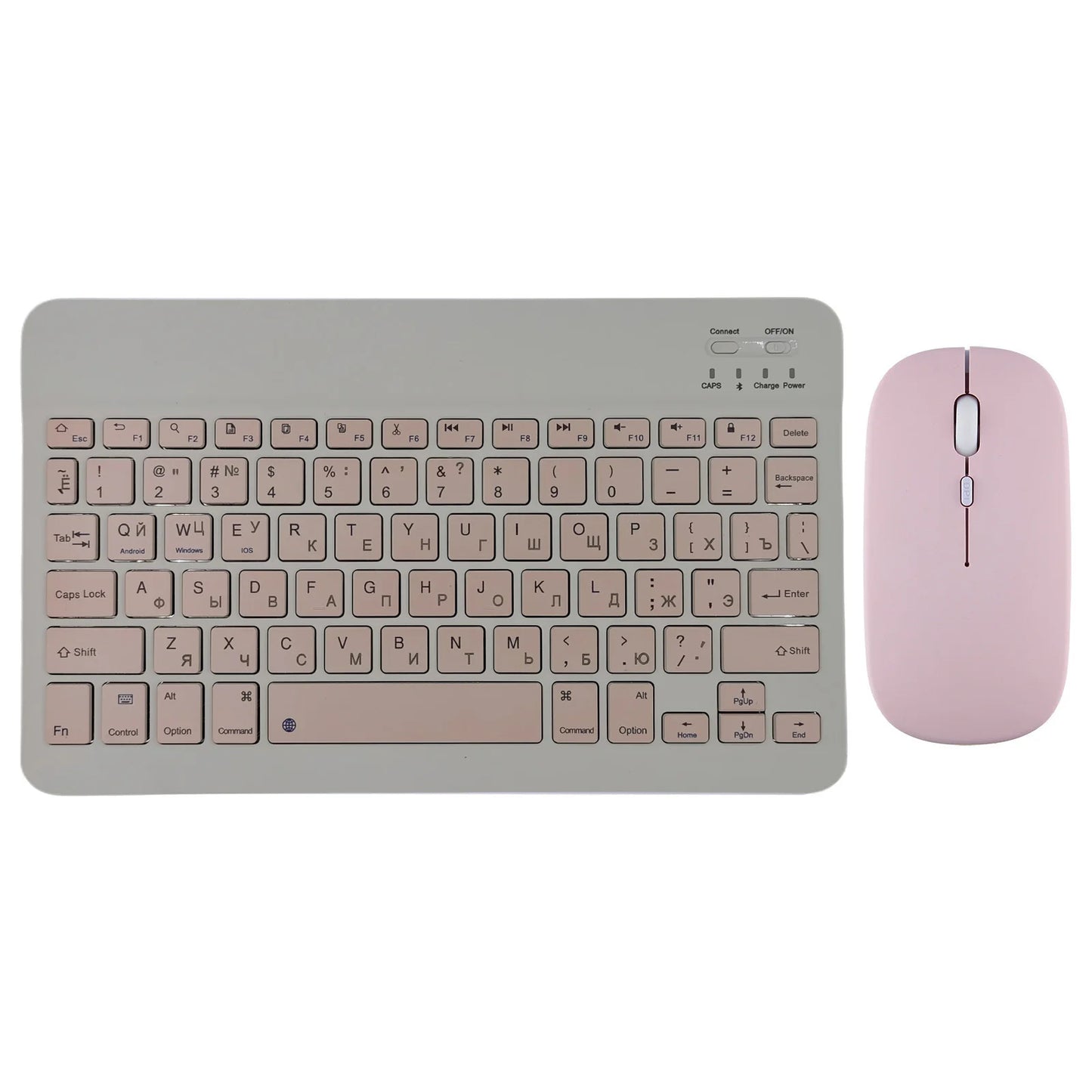 Bluetooth Wireless Keyboard Mouse Russian Spanish Korean For iPad