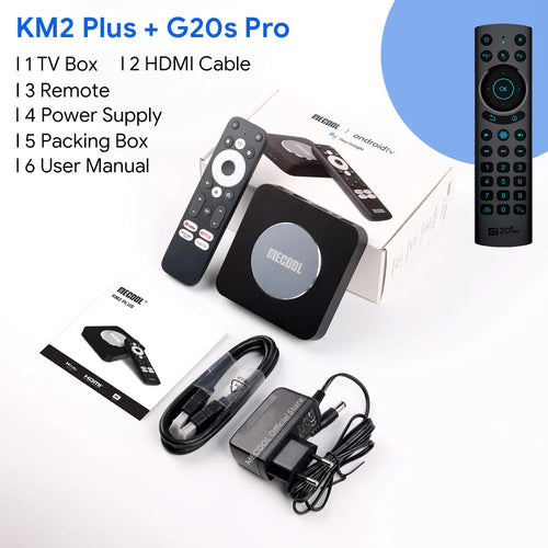 MECOOL  Android TV Box KM2 Plus 4K Amlogic S905X4 2G DDR4 Ethernet