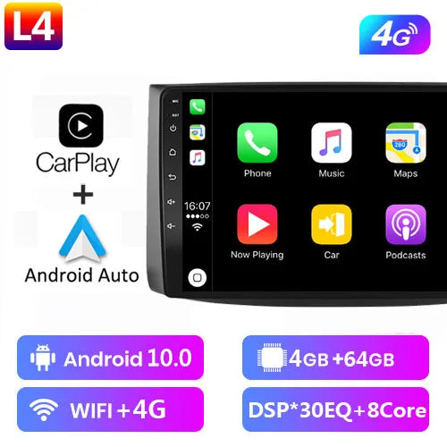 4G+64G Android10.0 For Chevrolet AVEO T250 2006 - 2012 car radio 2 din