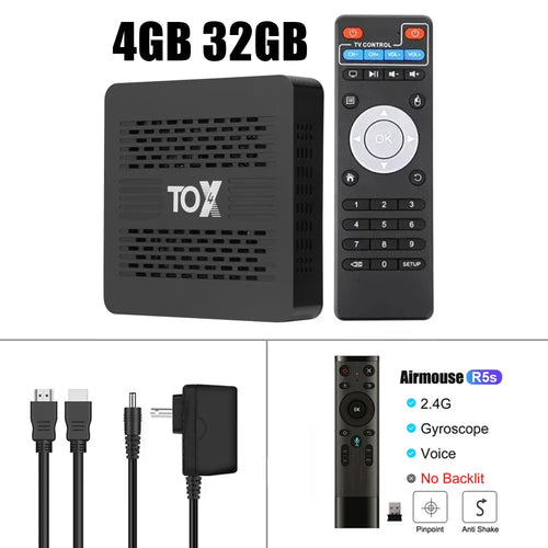Woopker TV box TOX4 Android 13 4GB RAM 32GB ROM RK3528 Dual Band Wifi