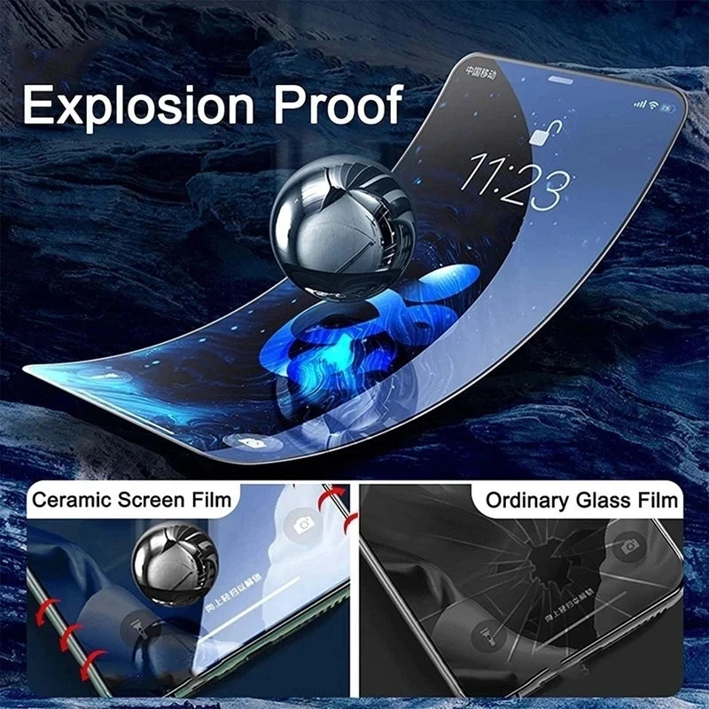 5PCS HD Soft Ceramic Film For IPhone 15 Pro Max 16ProMax Full Cover