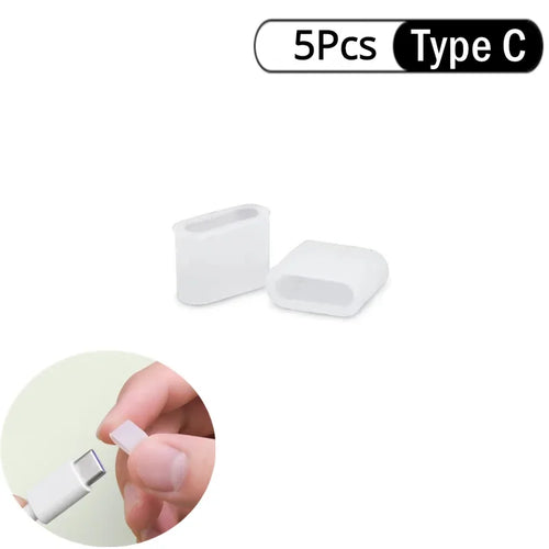 20/1PCS Dust Plug Protective Cover For Android Type C Male Charger