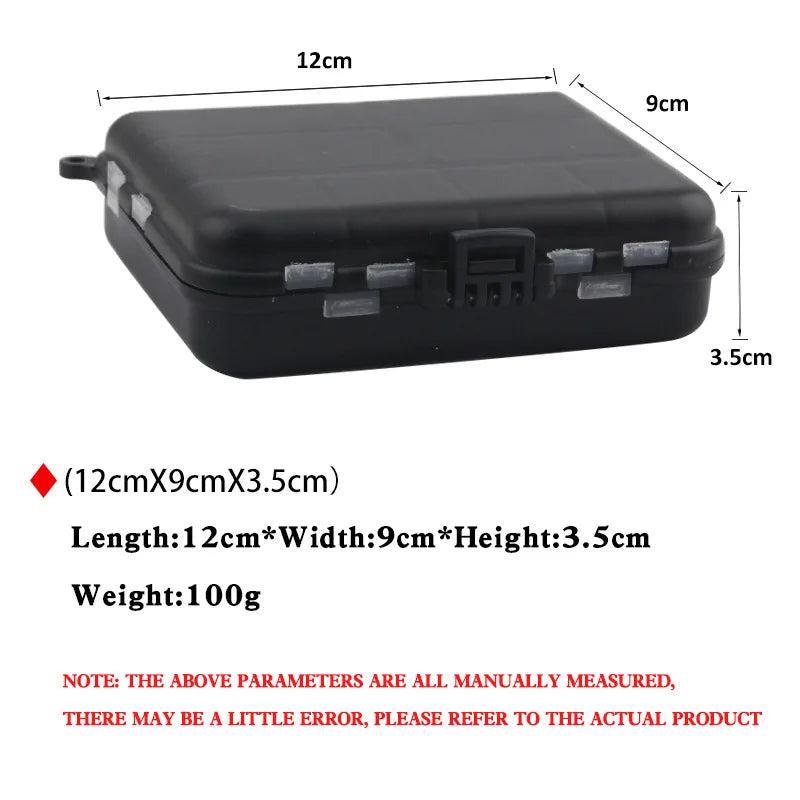 Mini Plastic Storage Case Large Capacity Flying Fishing Tackle Box For