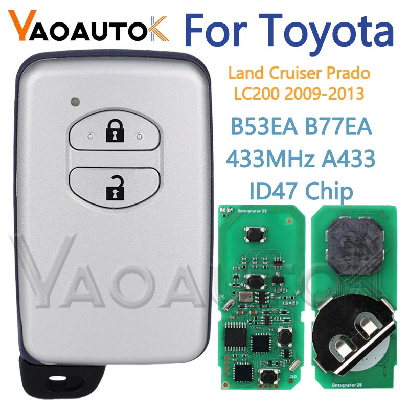 Auto Remote Key For Toyota Land Cruiser Prado LC200 2009-2013 2