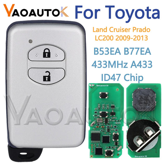 Auto Remote Key For Toyota Land Cruiser Prado LC200 2009-2013 2