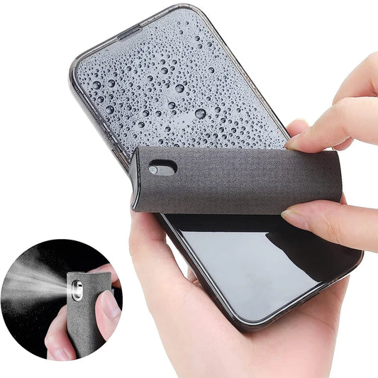 2 in 1 Microfiber Screen Cleaner Spray Bottle Mobile Phone Tablet