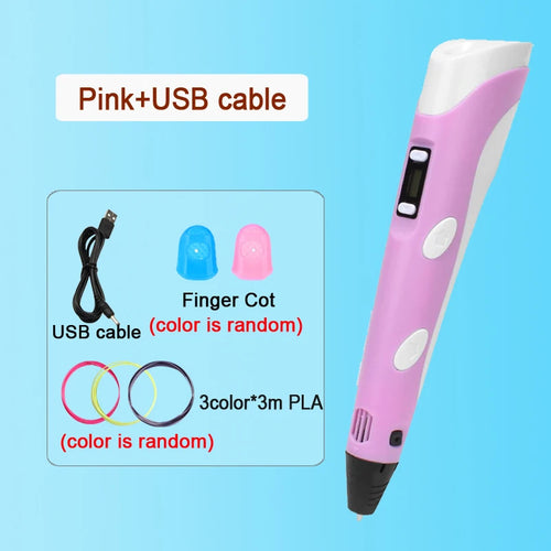 3D Pen For Children 3D Drawing Printing Pen with LCD Screen With PLA
