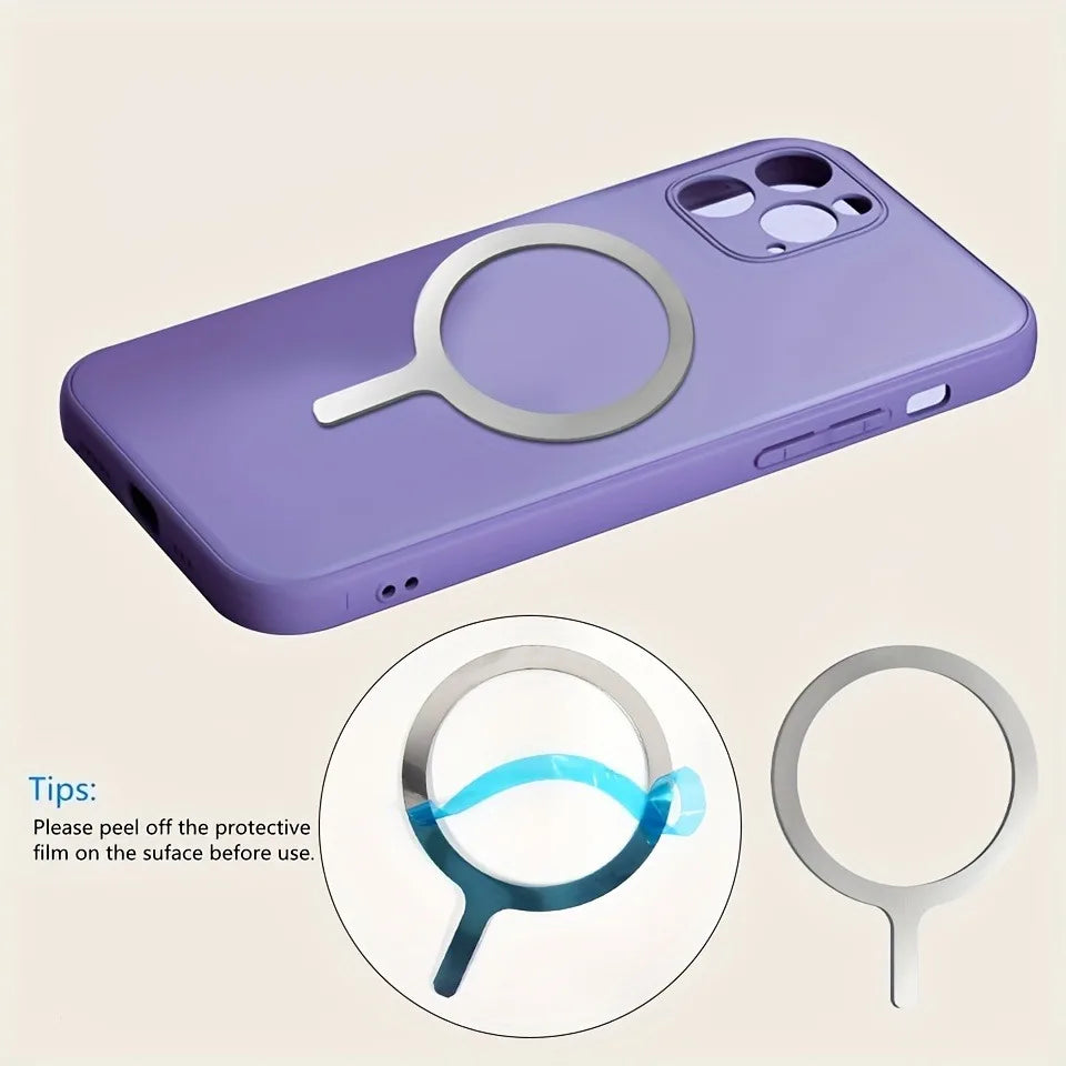 Universal Phone Metal Plate For Magsafe Wireless Charging Back Sticker