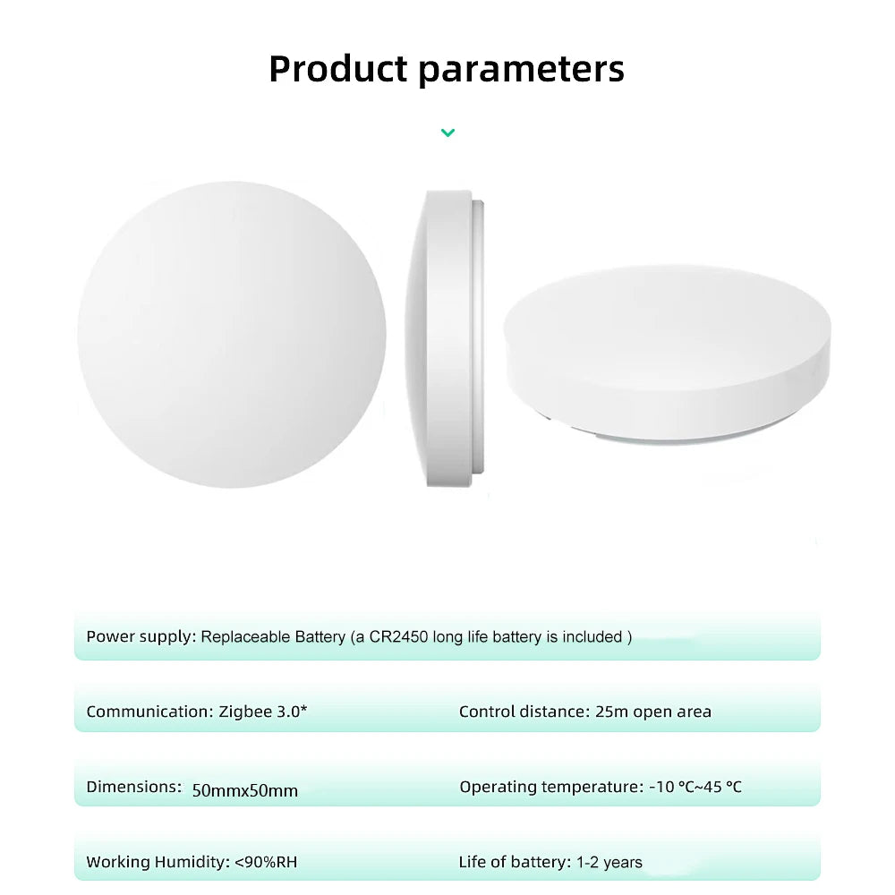 Tuya Zigbee Smart Wireless Scene Button Switch Remoter Multi-scene