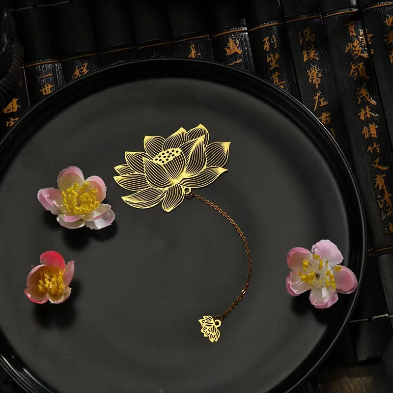 Leaf leaf Vein Metal Bookmark Hollowed out Brass Bookmark Creative