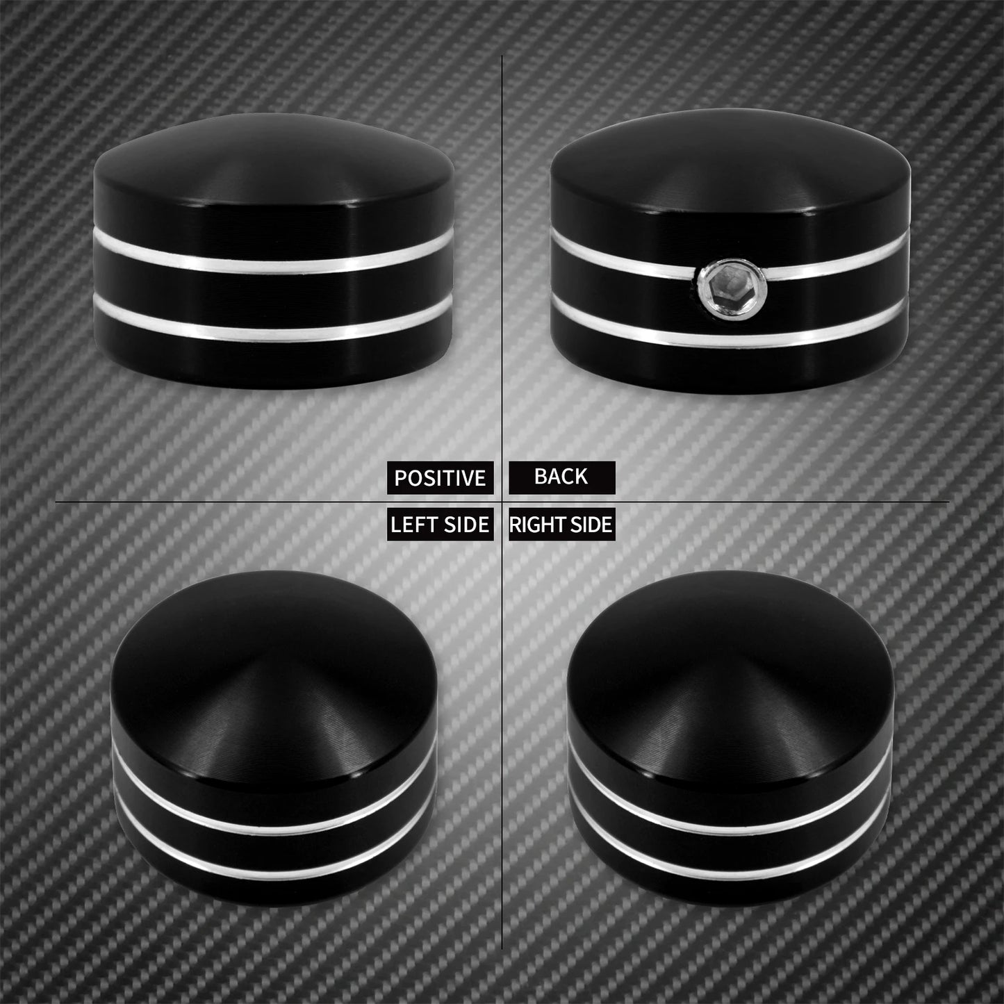 Motorcycle Head Bolts Caps 4pcs Spark Plug Cover Engine Screws Nut For