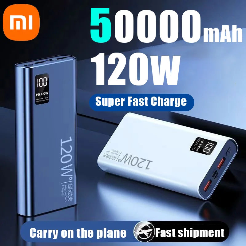 Xiaomi Hot 120W 50000mAh High Capacity Power Bank Fast Charging