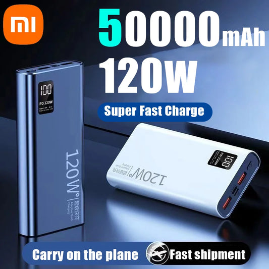 Xiaomi Hot 120W 50000mAh High Capacity Power Bank Fast Charging