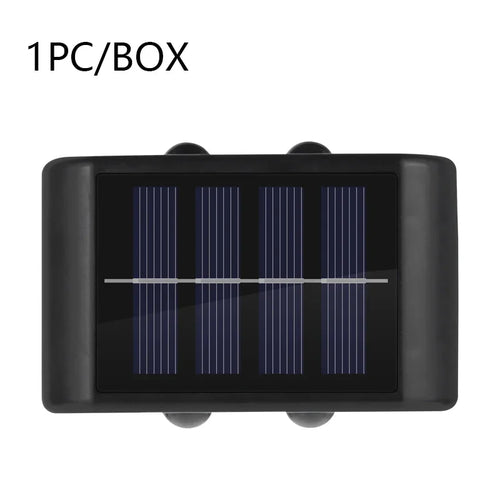 New 4LED Beads Up and Down Light Solar Waterproof Wall Light for