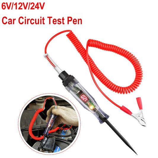 6V 12V 24V Auto Truck Voltage Circuit Tester DC Digital Display Long