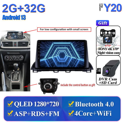 Car Multimedia Android For Mazda 3 Axela 2014-2017 2018 2019 Head Unit