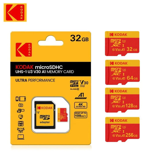 KODAK MicroSD Card Red Memory Card Class10 32GB 64GB 128GB 256GB U3 4K
