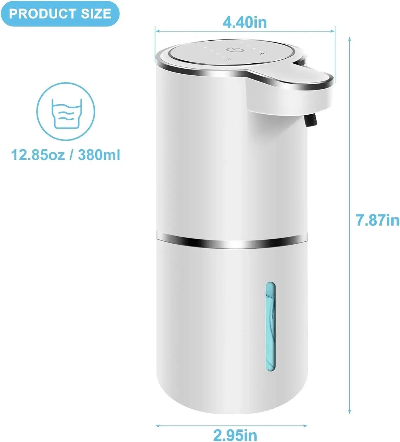 Automatic Soap Dispenser Touchless Foaming Soap Dispenser 380ml USB
