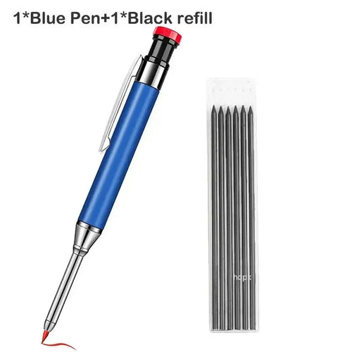 Metal Solid Carpenter Pencil Mechanical Pencil Set Built-in Pencil