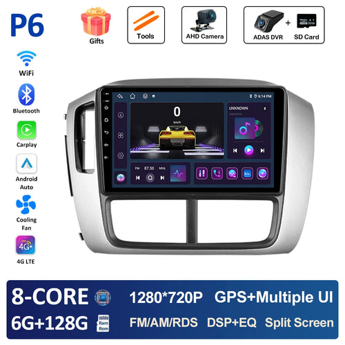 Android Smart System for Honda Pilot 1 2005 2006 - 2008 Navigation GPS