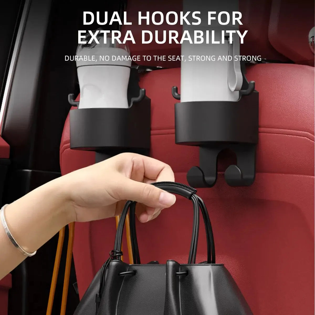 2Pcs Car Seat Headrest Hook Hanger Storage Organizer Universal with