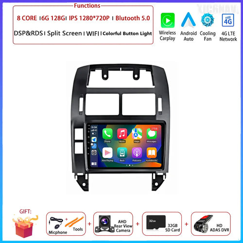 Android OS Car Radio For Volkswagen VW Polo MK4 6Q 9N 9N3 2004-2009