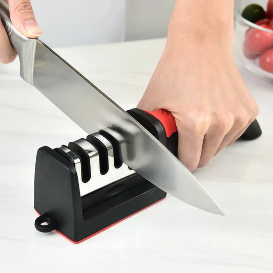 Kitchen 4Segment Knife Sharpener Household Multi-Functional Hand-Held