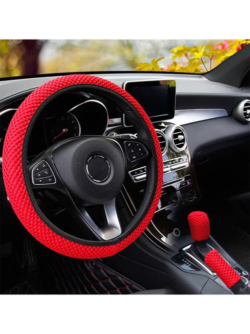 1PC Ice Silk Car Steering Wheel Cover Suitable for All Cars and All
