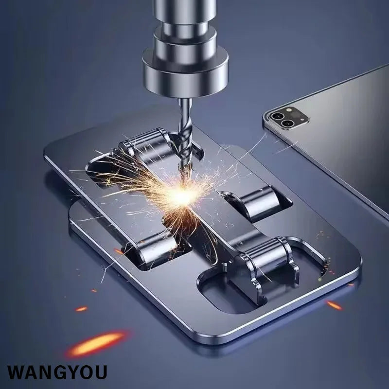 Universal Aluminum Alloy Foldable Desk Phone Holder Mount Stand For