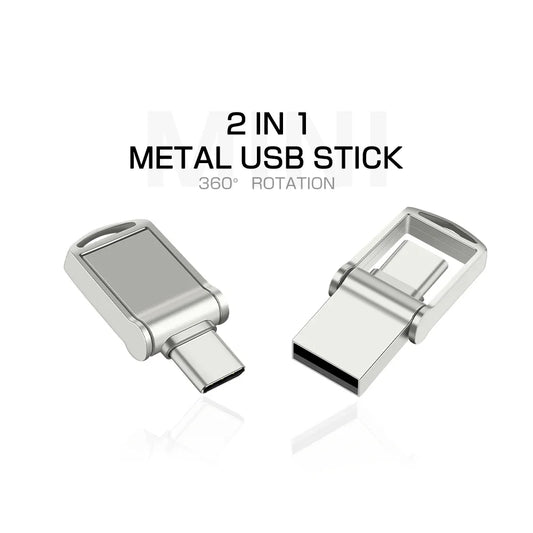 TYPE-C Mini USB Flash Drive 64GB OTG for Android Phones Pen Drive 32GB