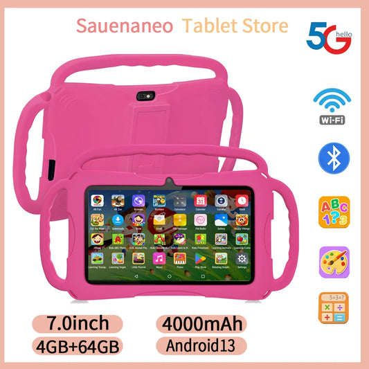 Sauenaneo New 7-inch Tablet Android 13 4000mAh 4GB RAM 64GB ROM