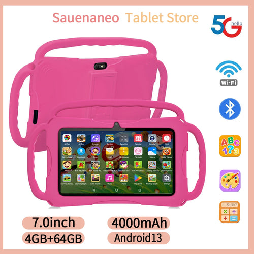 Sauenaneo New 7-inch Tablet Android 13 4000mAh 4GB RAM 64GB ROM