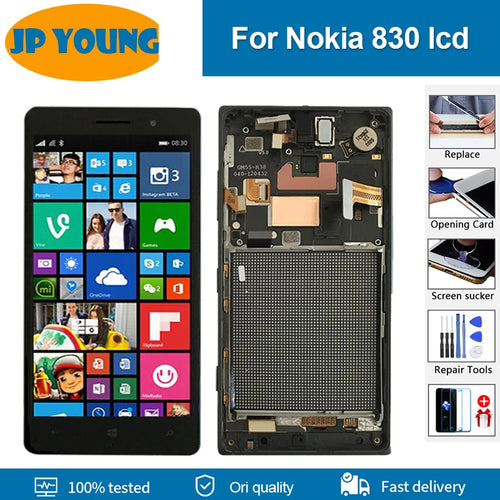 5.0'' Original lcd For Nokia Lumia 830 LCD Display Touch Screen