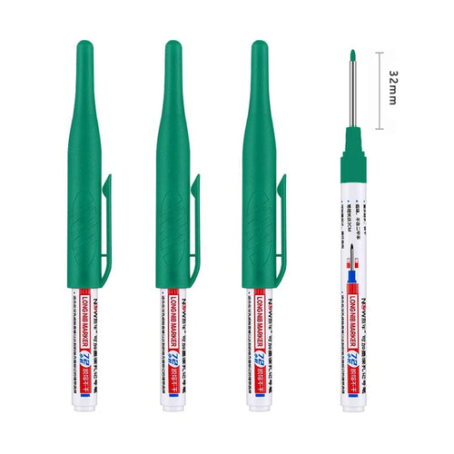 4Pcs/Set 30mm Deep Hole Long Nib Head Markers For Metal Perforating